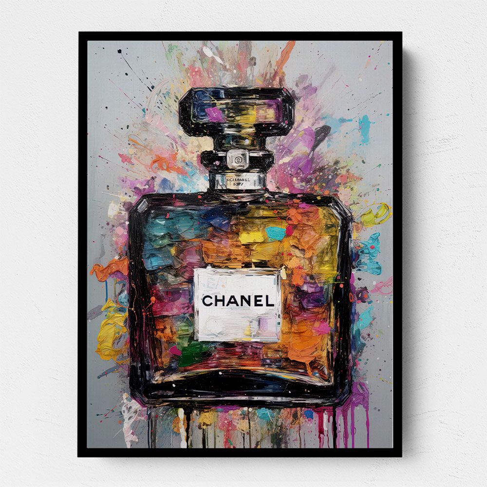 Chanel No 5 Multi Colour Abstract Wall Art